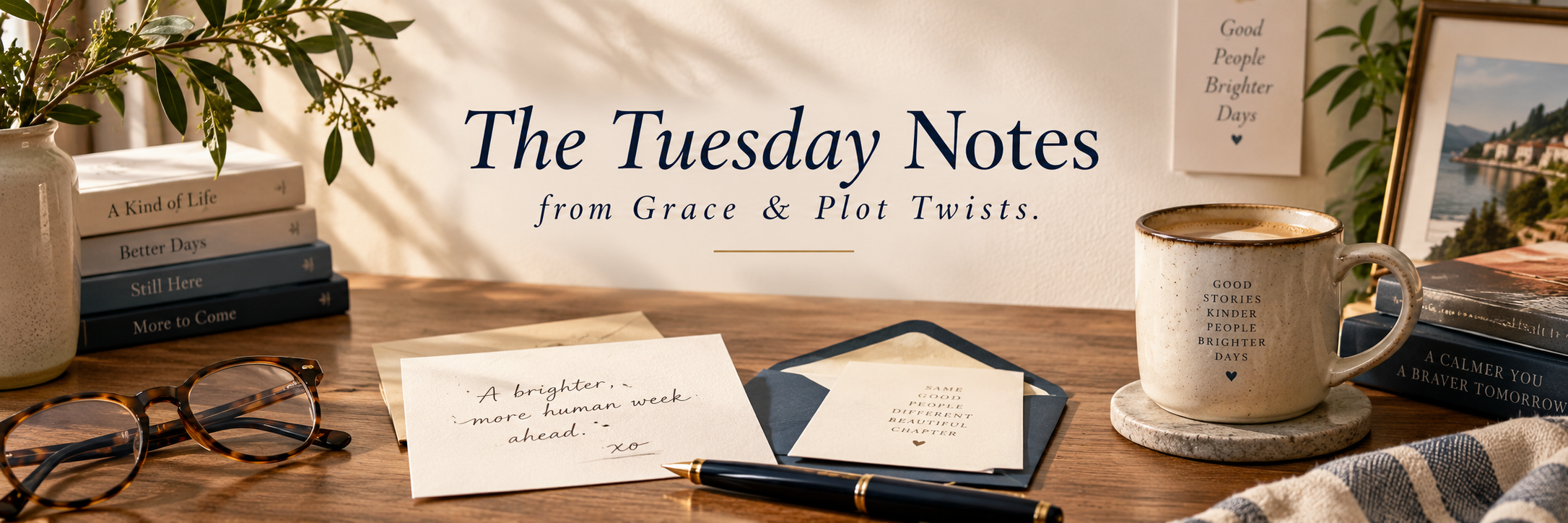 The Tuesday Notes, from Grace & Plot Twists